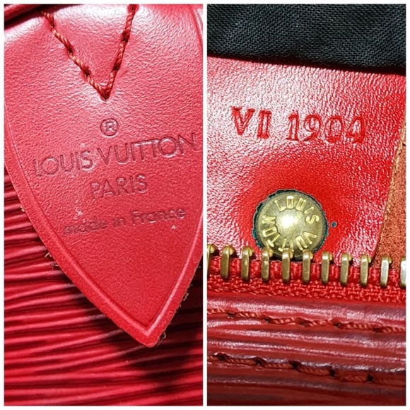 Authentic LOUIS VUITTON Red Epi Leather Speedy 25 Bag - Picture 15 of 15